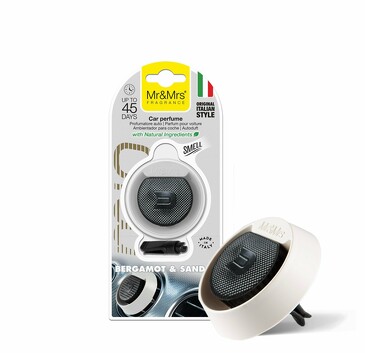 Ароматизатор для автомобиля mio round white bergamot&sandal Joy Fragrances