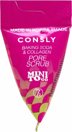Скраб для лица с содой и коллагеном, 7 г Consly
