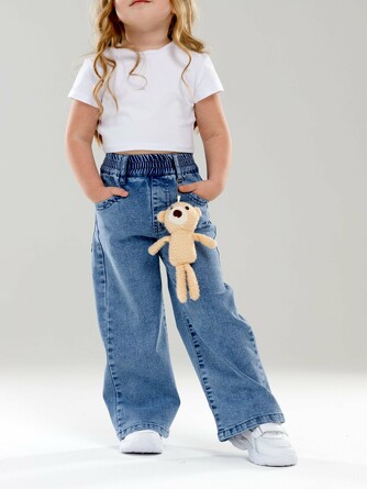 Джинсы-трубы Синий мир