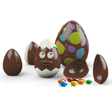 3D форма для шоколада Пасхальное яйцо  Ibili