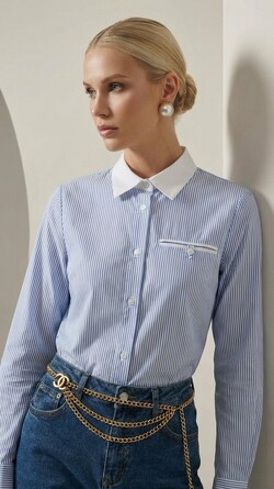 Рубашка в полоску Nastya Sergeeva by May Be