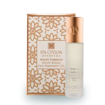 Масло для ночного ухода за лицом Белая тубероза Spa Ceylon, 10 мл
