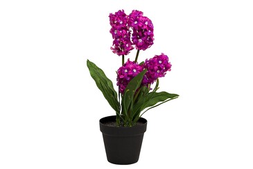 Гиацинт в горшочке фиолетовый 40 см  Garda Decor