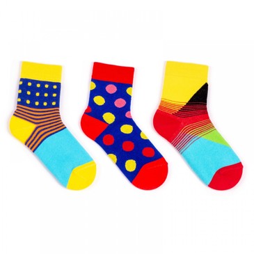 Набор детских цветных носков (3 пары) Babushka