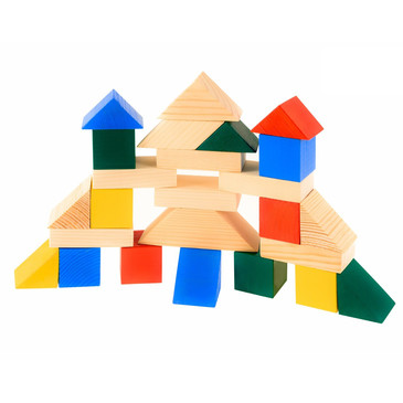 Конструктор Строительный набор (25 эл.) Развивающие деревянные игрушки