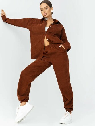 Костюм (рубашка и брюки) вельветовый Опт-Мода