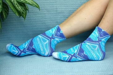 Носки укороченные Сгущенка Cotton Print 