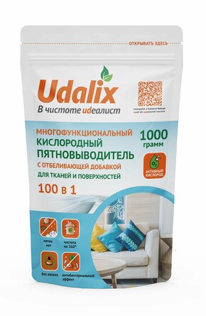 Пятновыводитель многофункциональный кислородный, 1 кг Udalix