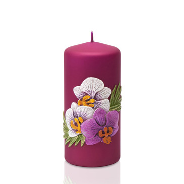 Свеча Орхидея матовая колонна Bartek-Candles