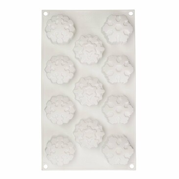 Форма для приготовления пирожных и конфет Snowflakes 3,5х30,5х18 см Silikomart