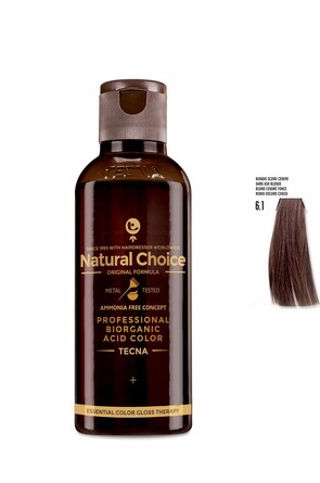 Гелевый краситель для волос 130 мл темно-пепельный блонд 6.1 Tecna