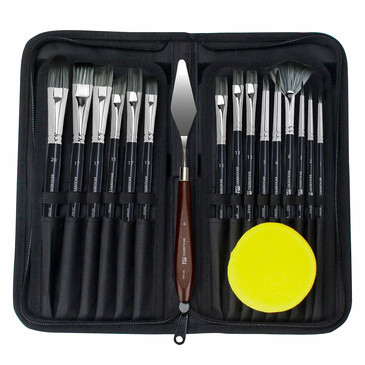 Кисти художественные 15 шт. мастихин Brauberg