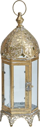 Подсвечник в виде фонаря Эфиопия 18х18х50см Glasar