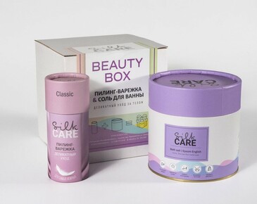 Бокс №4 (варежка Classic и соль Английская Epsom, 750 г Silkcare