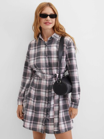 Платье-рубашка в клетку Barmariska