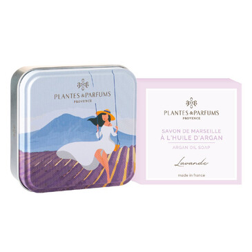 Мыло Лаванда в металлической коробочке Качели 100 г  Plantes et Parfums de Provence