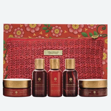 Набор для домашнего spa Роза и кардамон (5 пр.) Spa Ceylon, 180 мл; 140 г