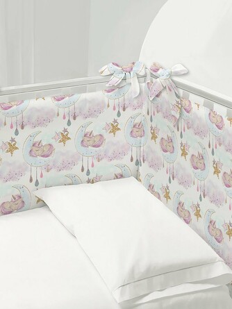 Комплект бортиков в кроватку Juno Cute unicorns