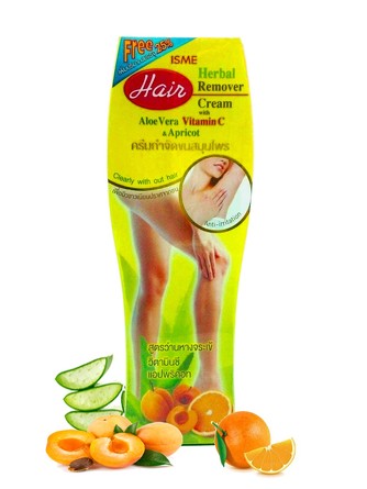 Растительный крем с алоэ вера, витамином С и абрикосом для удаления нежелательных волос на теле 100 