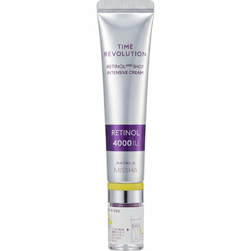 Крем для лица антивозрастной с ретинолом Time Revolution Retinol 4000 Shot, 25 мл
 Missha
