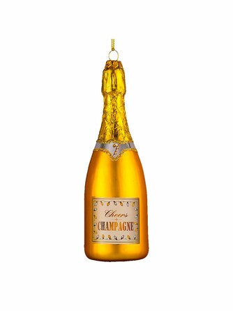 Украшение Роскошное шампанское GOLD 15см, стекло ErichKrause Decor