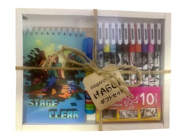 Набор (блокнот Craft, А6, набор цветных шариковых ручек Аниме, 10 цветов, ластик) Centrum