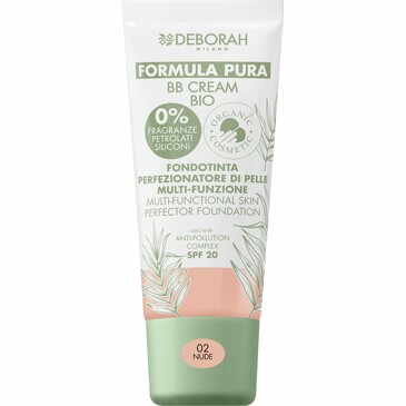 Крем-ВВ тональный Formula pura bb cream bio, тон 02 Нюд, 30 мл Deborah Milano