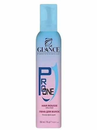 Мусс-пенка для волос ультра фиксация Pro one hair, 350 мл Glance
