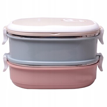 Ланч бокс двойной (1400 мл, 20х14,5х13,5 см) Kamille