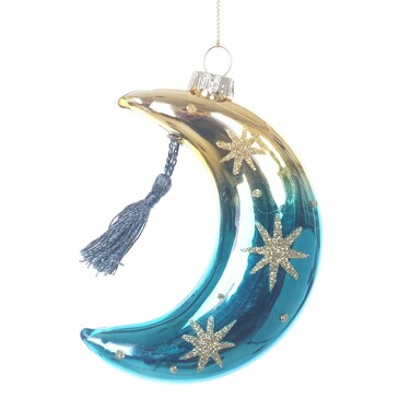 Украшение ёлочное Месяц 11 см