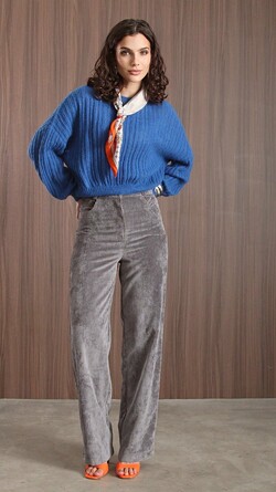 Брюки из хлопкового вельвета Nastya Sergeeva by May Be