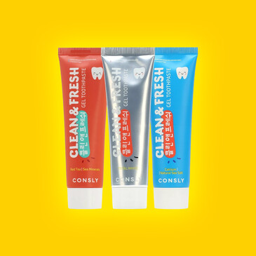 Набор (3 шт.) Зубные пасты гелевые Clean & Fresh для ухода за зубами Consly