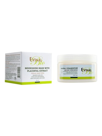 Маска питательная с экстрактом плаценты для всех типов волос Evinal, 250 мл