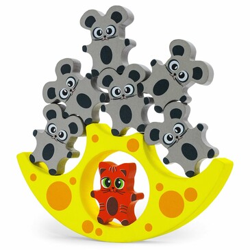 Игра развивающая Балансир Кошки-мышки, 22,5х13,5х3 см Alatoys