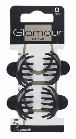 Заколка для волос - Крабик (4 шт.) Glamour Paris 4х3 см, InterVion