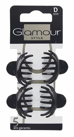 Заколка для волос - Крабик (4 шт.) Glamour Paris 4х3 см, InterVion