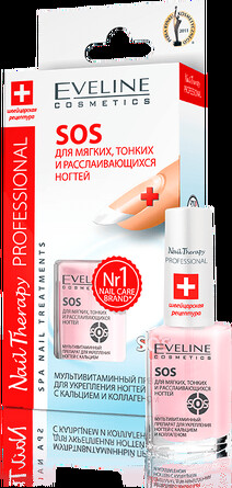 Средство SOS для ногтей мягких, тонких и расслаивающихся, серии Nail Therapy Professional Eveline Cosmetics
