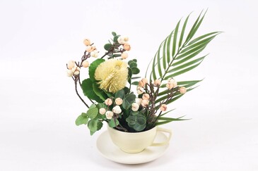Растение искусственное Композиция с бакстией AltFlowers