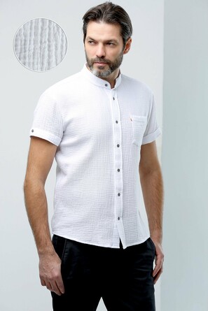 Рубашка классическая (classic fit) с коротким рукавом Nicolo Angi