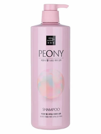 Шампунь для волос с жемчужной пудрой с ароматом пиона pearl shining peony shampoo 1000 мл Mise en Scene