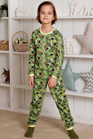 Пижама (лонгслив и штаны) Танчики Детский трикотаж 37