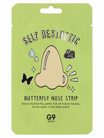 Полоски для носа очищающие g9skin self aesthetic butterfly nose strip G9Skin