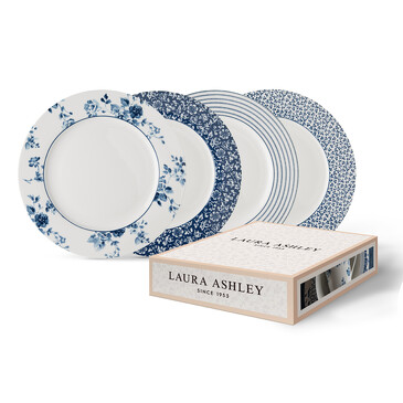 Набор тарелок Mix Blue (4 шт. по 26 см)  Laura Ashley