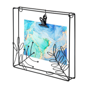 Фоторамка из металла Цветы, 23х20х3 см Вещицы