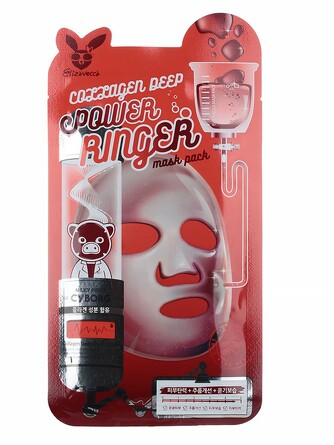 Маска на тканевой основе collagen deep power 23 мл Elizavecca