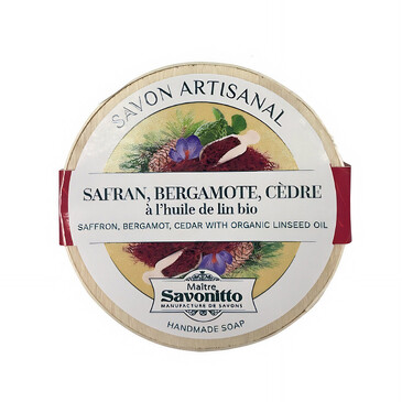 Мыло натуральное saffron bergamot cedar 100 г Maitre Savonitto