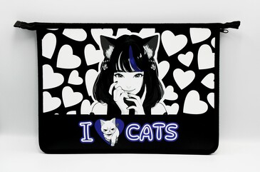 Папка для тетрадей I love cats, формат А4, на молнии Centrum