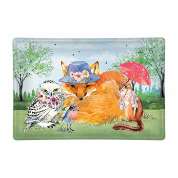 Мыльница стеклянная Вечеринка саду Michel Design Works