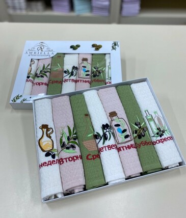 Салфетки вафельные 40х60 (7 шт.) Ambiella