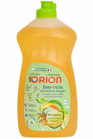 Фито-гель для мытья посуды Облепиха и мёд, 0,5 л Orion